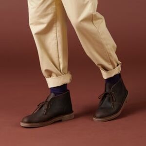 Clarks Collection Men Bushacre High Top Leather Oxford Chunky Boots shoes sz 10M